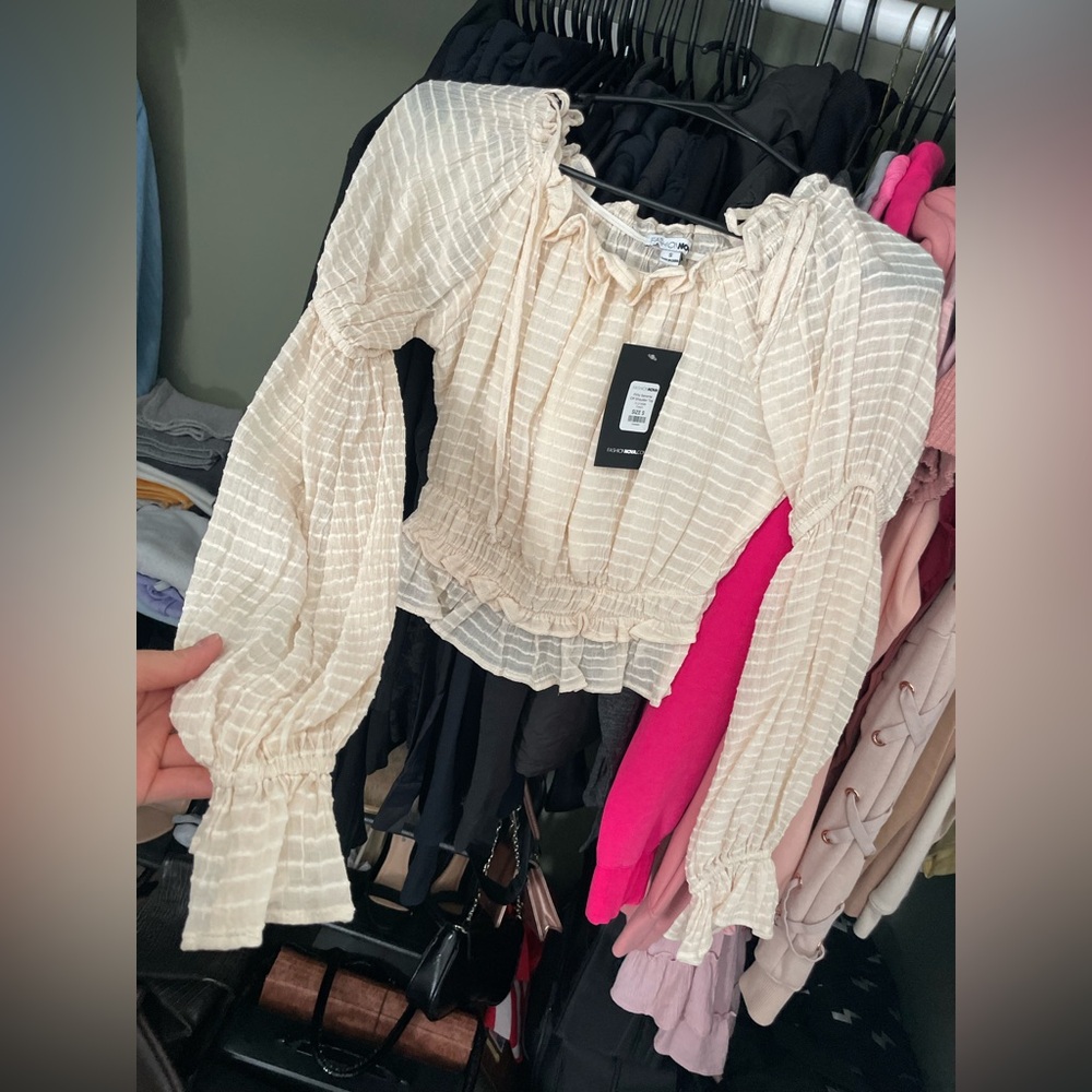 Flirty Off The Shoulder Top by Fashion Nova, Size Small